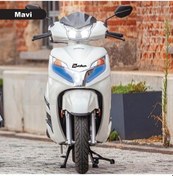 Resim Honda Activa Yeni Kasa Far Sticker Kaplama Renkli Mavi 