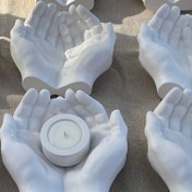 Resim SIILIKE LUFEI El Alçısı Kalıbı - Çift El Tasarımı Reçine Döküm Kalıbı, DIY Takı Tabakası, Mumluk, Sukulent Saksısı & Küllük için - Sanatsal Ev Dekorasyon Hediyesi, Takı Kalıpları, Yaratıcı El İşi, Detaylı İşçilik, Çok Amaçlı El Aleti 