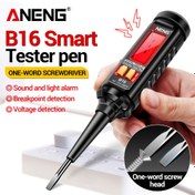 Resim ANENG B16 Non-Contact Voltaj Dedektörü LCD Ekran ile - 12V-300V AC/DC Voltaj Test Cihazı, Çılgın Alarm, Breakpoint Arama, Pil Gerektirmez, Taşınabilir Elektrikçi Aracı Ev ve Endüstriyel Kullanım için, Voltaj Dedektörü, Elektrik Testi, Ergonomik Tasarım, Dayanıklı Yapı 