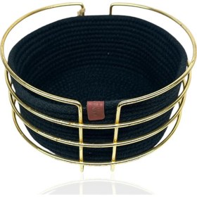 Resim Yuvaralak Ekmek Sepeti Siyah 