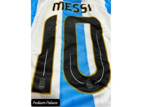 Resim L.i.o.n.el. Messi Arjantin 2024/25 Sezon Çocuk Forması Şort Çorap Bileklik 4'lü Seti 