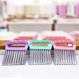 Resim Saint Belisama Şekilli Patates Cips Dilimleyici Kesici Doğrayıcı Tırtıklı Patates Dilimleme Doğrama Aparatı 