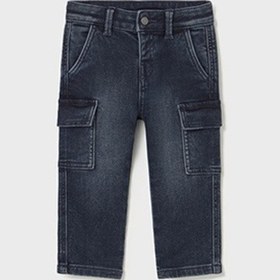 Resim Mayoral Erkek Bebek Lacivert Kargo Denim Pantolon 2505 Lacivert 