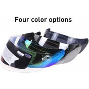 Resim Geeksen Motorcycle Kask Anti-çizik Güneş Gözlüğü K3sv K5 Uv Koruma Silver Renkli Tam Yüz Visörü Gümüş 