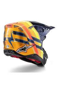 Resim Alpinestars Supertech M10 TLD 25 Limited Off-Road Kaskı MaviOranj 
