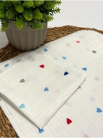 Resim LUMİBABY BUTİK 2 kat müslin ağız mendili(8 adet) 