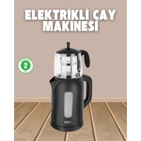 Resim 0,9 L Cam Demlik ve 1,7 L Su Haznesi Ile Çay Keyfi 