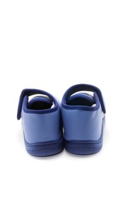 Resim KU&PA SHOES Pas Mavi Kids Çocuk Unisex Panduf Ayakkabı Cırtlı Rahat Kaydırmaz Taban Ev Patiği KP-2004 