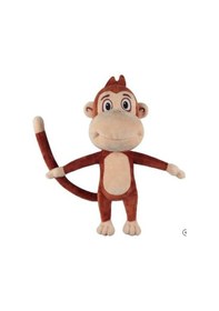 Resim Kukuli Peluş Pelüş Oyuncak Maymun 40Cm. Bez Bebek Sesli Müzikli 