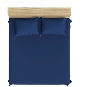 Resim Makiteks %100 Pamuklu Lacivert 180x200+2 50x70 Battal Boy Lastikli Çarşaf Ve Yastık Kılıfı Seti Lacivert 