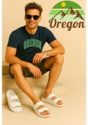 Resim Oregon Shoes Feelup Comfort Eva Erkek Deniz Günlük Cırtlı Terlik Ekru Ekru 
