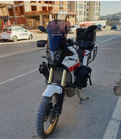 Resim Motocam Yamaha Tenere Rall 700 Ön Cam 2019-2026 Model 39cm Siyah Renkli 4mm 