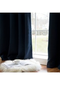 Resim Evdepo Home Kullanıma Hazır Blackout Fon Perde Lacivert 