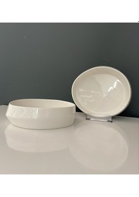 Resim Tantitoni Space Beyaz Porselen 2 Li Kase Seti 16,2 Cm 