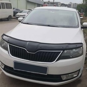 Resim ferrous autoaccessories Skoda Rapid ile Uyumlu ile Uyumlu Ön Kaput Koruyucu Rüzgarlık 2012 2019 
