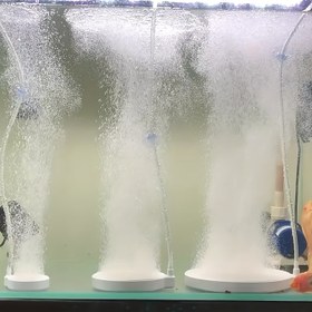 Resim Akvaryum Hava Pompası Aksesuarları, Ultra İnce Kabarcık Nano Kabarcık Taşı, Hava Pompası Köpürtücü, Çoklu Sularda Oksijen Beslemesini Artırır, Akvaryum Balık Tankları ve Hidroponik Kabarcıklar için Uygun, Akvaryum Balık Aksesuarları için Uygun, Pilsiz 