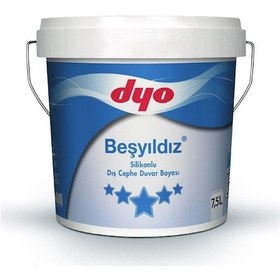 Resim Dyo Beşyıldız Silikonlu Dış Cephe Boyası 7.5 Lt Salda 