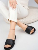 Resim AYS SHOES Ays Ortopedik Topuk Dikeni Destekli Deri Kadın Terlik 