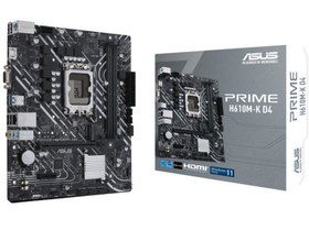Resim ASUS PRIME H610M-K D4 DDR4 3200MHZ 1XVGA 1XHDMI 1XM.2 USB 3.2 MATX 1700P (12. \u002F 13. VE 14. NESİL İŞLEMCİ UYUMLU) 