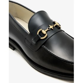 Resim Duke + Dexter Wilde Bit Loafer Siyah Deri Erkek Ayakkabı 