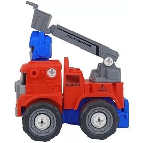 Resim 2'si 1 Arada Dönüşebilen Robot Ve Kamyon Oyuncak Sök Tak Dönüşebilen Robot 