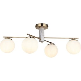 Resim Ceka 4 Lü Altın-mermer Ds Plofonyer 4xe27 Çok Renkli 