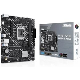 Resim Shop Nova Asus Prıme H610M-K Argb Ddr5 5600MHZ 1xvga 1xhdmı 1xm.2 USB 3.2 Matx 1700P (12. / 13. ve 14. Nesil Işlemci Uyumlu) 