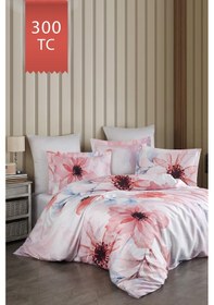 Resim Varol Royal Saten Tek Kişilik 300tc Nevresim Takımı - Casilda Çok Renkli 