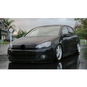 Resim Volkswagen Golf 6 Uyumlu Ön Tampon Eki Cupra Lip Mat Siyah Body Kit 