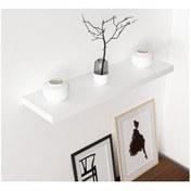 Resim Plodna House 60x13cm Beyaz Mdf Duvar Rafı Uçan Raf 