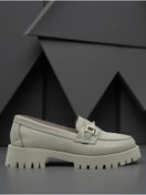 Resim YALINAYAK Yalınayak Blbl2854 Hakiki Deri Günlük Kadın Oxford Ayakkabı Bej 