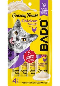 Resim Bado Kedi Krema Ödül Maması Tavuklu 4'lü 