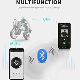 Resim Vothoon X3 Motor Kask Kulaklık RGB Modlu Su Geçirmez 5.3 Bluetooth Intercom 