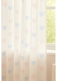 Resim Kalpli Desenli Bebek & Çocuk Odası Tül Perde Pembe Mavi Renk Normal Pile Bebe Mavi 