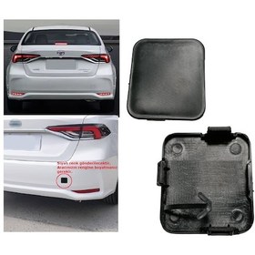 Resim Volhast Toyota Corolla 2019 - 2024 Arka Tampon Çeki Demir Kapağı 