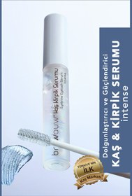 Resim BROWWAUW Kaş & Kirpik Serumu Intense -peptit, Hyaluronik Asit, Argan- Dökülme Karşıtı Ve Besleyici 