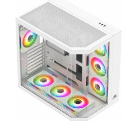 Resim Powerboost PB-A4375W 750W 80+ Bronz USB 3.2 Argb Atx Mid Tower Beyaz Kasa 