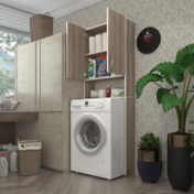 Resim Kenzlife çamaşır makinesi dolabı veronika crd 180x066x20 banyo ofis 