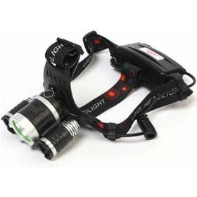 Resim Br-5000 T6 5000 Lm 3xcree Xml-t6+2r5 Led Kafa Feneri Çok Renkli 