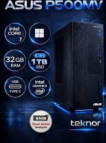 Resim Asus Expertcenter P500MV Intel Core 7 240H 32 GB 1 TB SSD WIN 11 PRO Masaüstü Bilgisayar & Teknor USB Bellek 