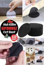 Resim Munico Siyah Halı Kaydırmaz Bandı 