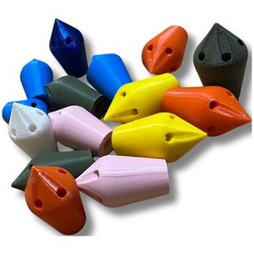 Resim Çavuş Oku 3 Adet Islıklı Ok Ucu Temren Çok Renkli 