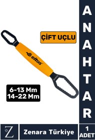 Resim Zenara Uzun Ömürlü Ev Banyo Musluk Tamir Montaj Sıkma 6-13 Mm 14-22 Mm Çoklu Çift Taraflı Uç ANAHTAR 