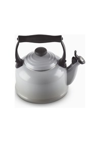 Resim Le Creuset Geleneksel Islık Çalan Emaye Kaplı Çaydanlık, 2.1l Çaydanlıklar Açık Gri 
