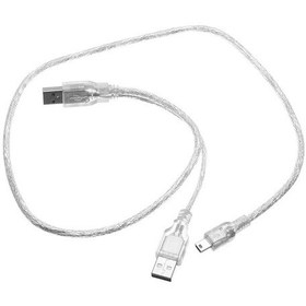 Resim Mini usb harddisk kablosu 5 pin usb Y hdd kablosu 80 cm mini usb 2.5 harddisk kablosu 