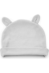 Resim Babyjem Unisex Bebek Gri Yenidoğan Kulaklı Şapka 