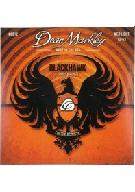 Resim Dean Markley 8012 Blackhawk Kaplamalı Akustik Gitar Teli 12-53 Medium Light Kalınlık Parlak Ton 