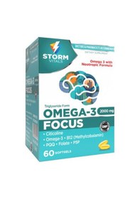 Resim Storm Vitals Omega-3 Focus 60 Kapsül 