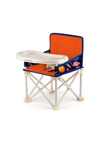 Resim Plus 0-4 Yaş Portatif Katlanır Yükseltici Mama Sandalyesi Bebek Çocuk Kamp Sandalyesi 