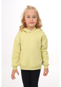 Resim Toontoy Kız Çocuk Baskılı Sweatshirt Açık Yeşil 